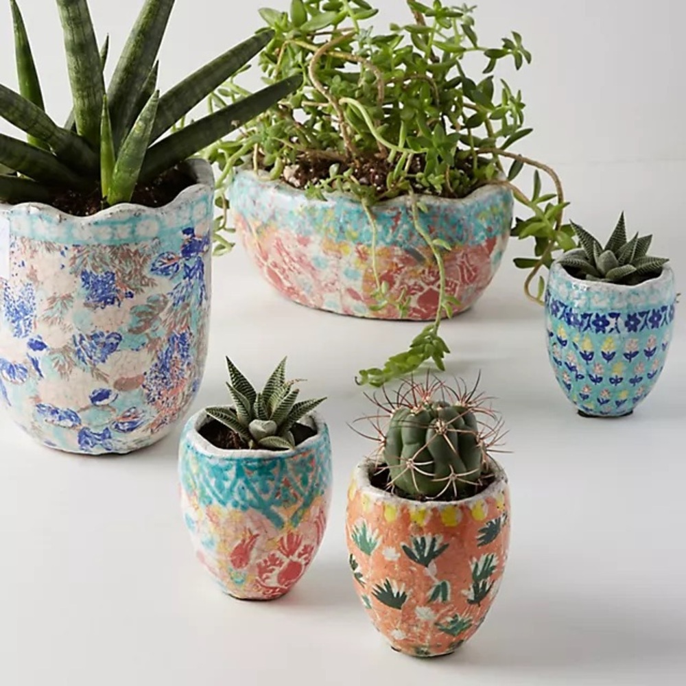 Anthropologie Bismark Mini Planter